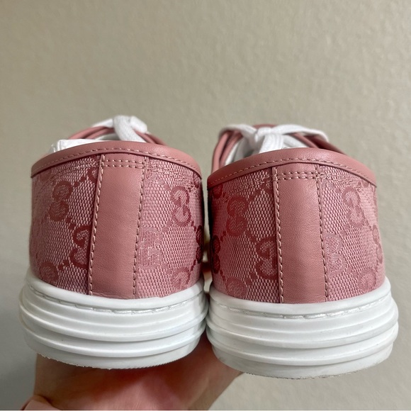 GUCCI TESS S GOMMA ROSE GG MONOGRAM SNEAKERS - Picture 13 of 13